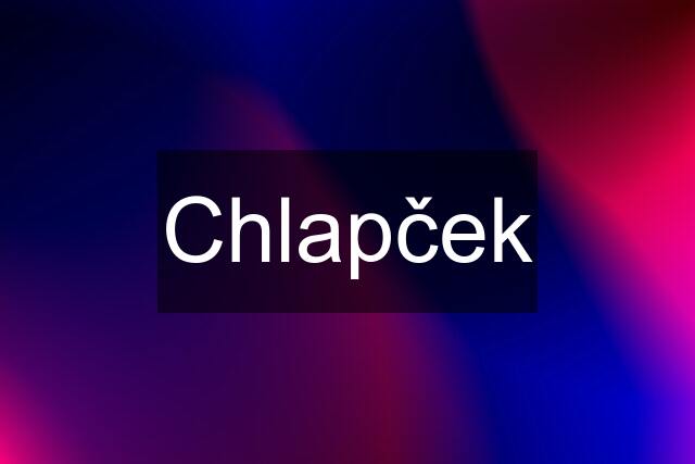 Chlapček