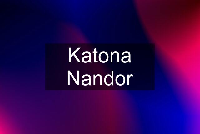 Katona Nandor