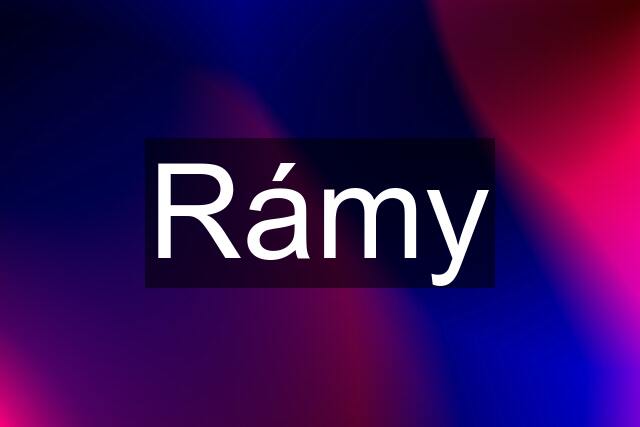 Rámy