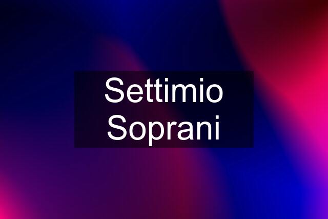 Settimio Soprani