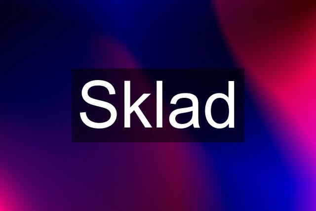 Sklad