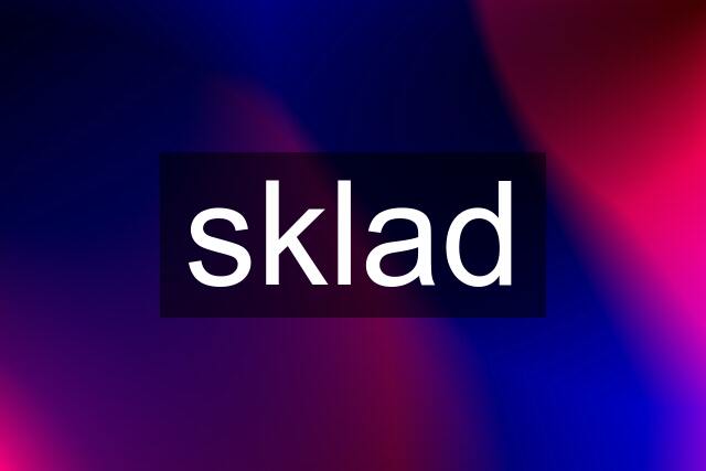 sklad