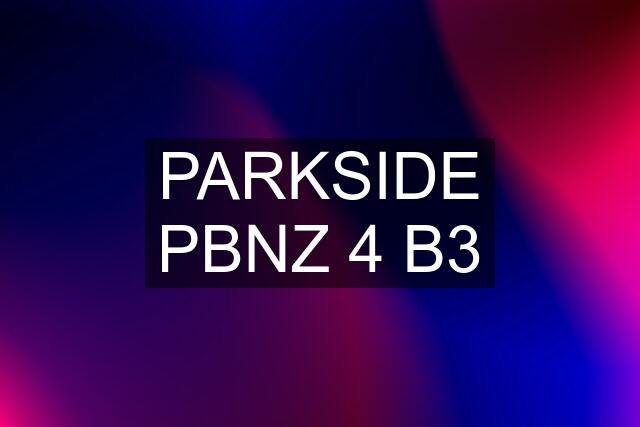 PARKSIDE PBNZ 4 B3