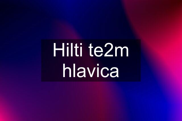 Hilti te2m hlavica