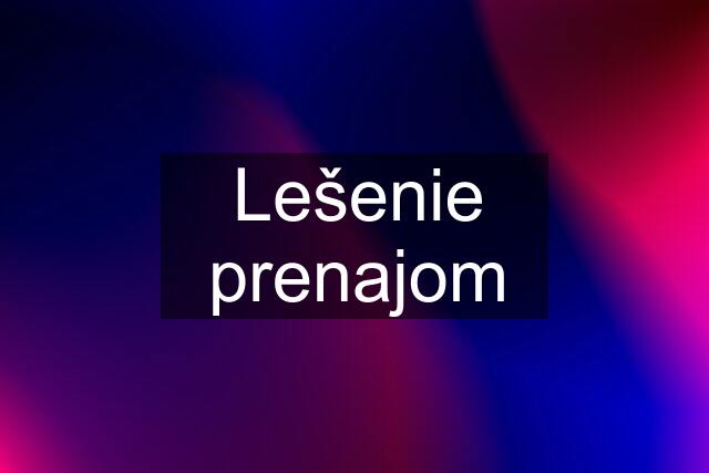 Lešenie prenajom