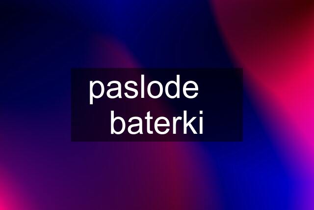 paslode    baterki