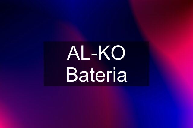 AL-KO Bateria