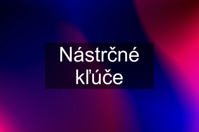 Nástrčné kľúče