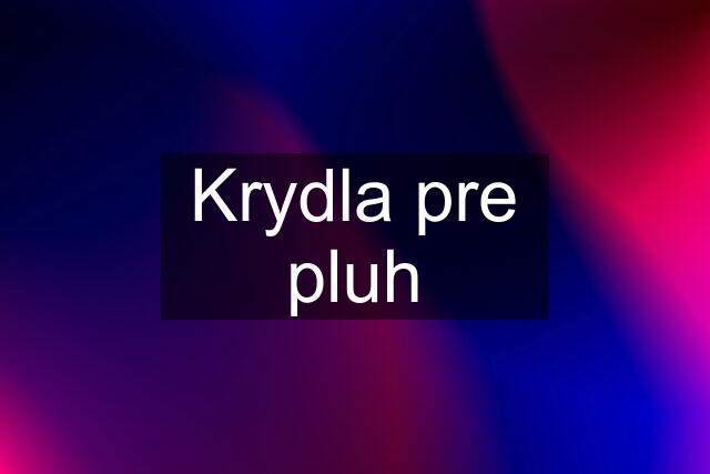 Krydla pre pluh