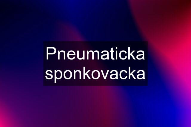 Pneumaticka sponkovacka