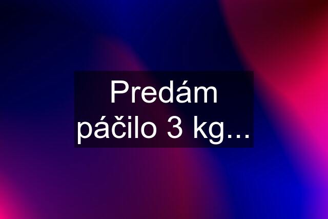 Predám páčilo 3 kg...