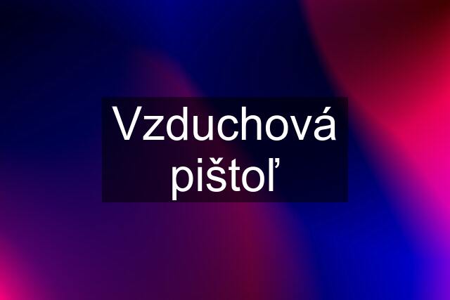 Vzduchová pištoľ