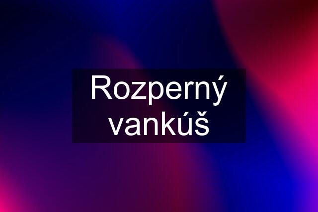 Rozperný vankúš