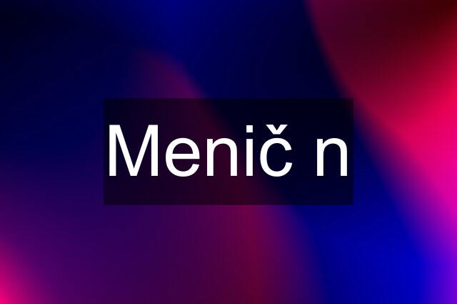 Menič n