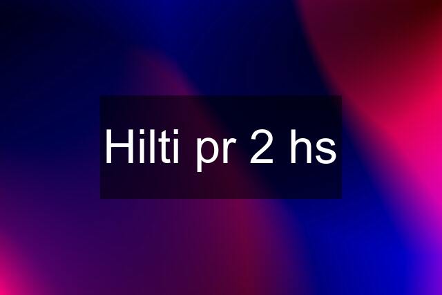 Hilti pr 2 hs