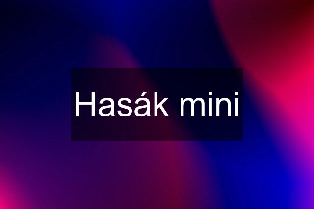 Hasák mini