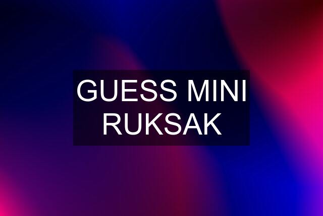 GUESS MINI RUKSAK