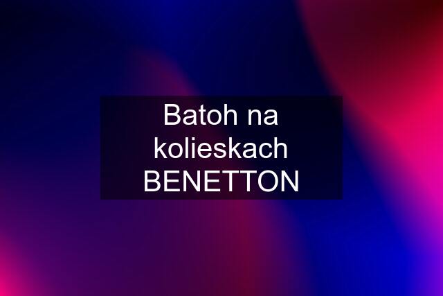 Batoh na kolieskach BENETTON