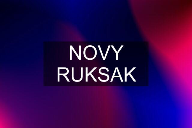 NOVY RUKSAK