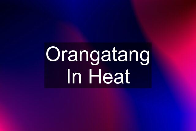 Orangatang In Heat