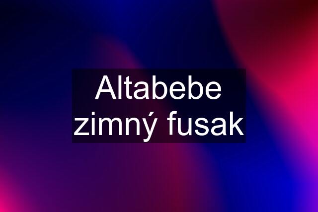 Altabebe zimný fusak