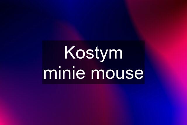 Kostym minie mouse