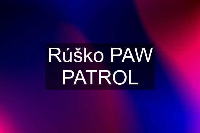 Rúško PAW PATROL