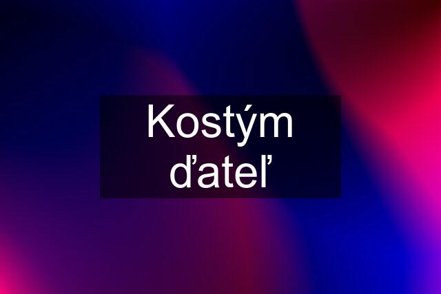 Kostým ďateľ