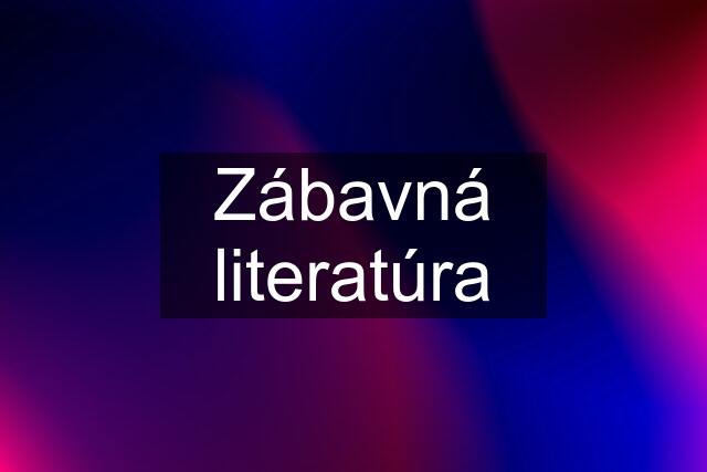 Zábavná literatúra