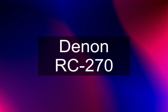 Denon RC-270