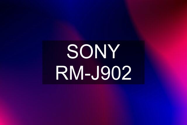 SONY RM-J902