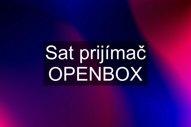 Sat prijímač OPENBOX