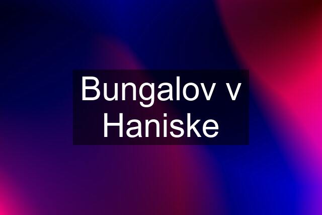 Bungalov v Haniske