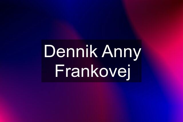 Dennik Anny Frankovej