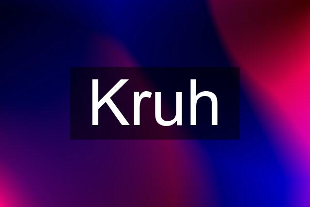 Kruh