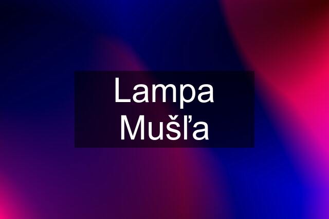 Lampa Mušľa