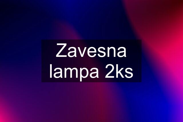 Zavesna lampa 2ks