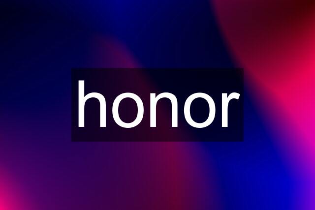 honor