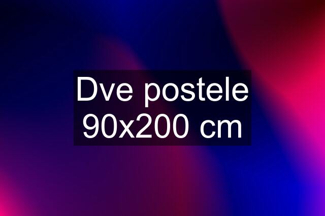 Dve postele 90x200 cm