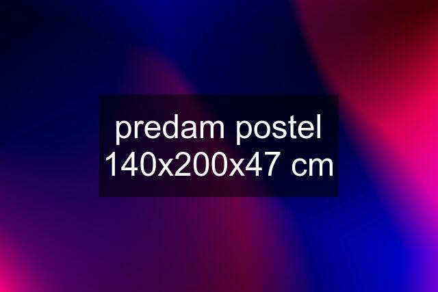 predam postel 140x200x47 cm