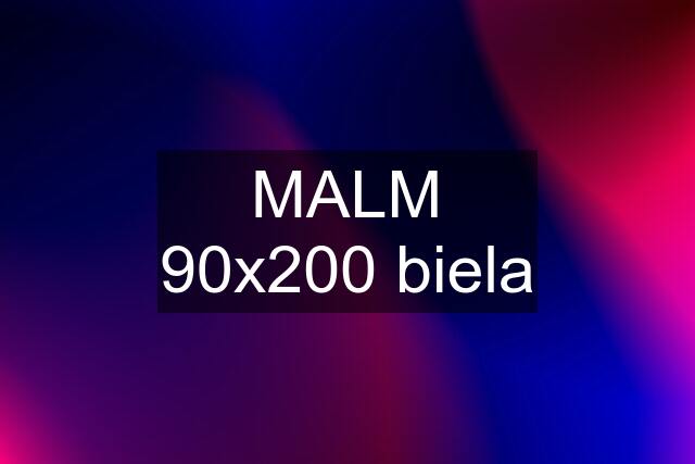 MALM 90x200 biela