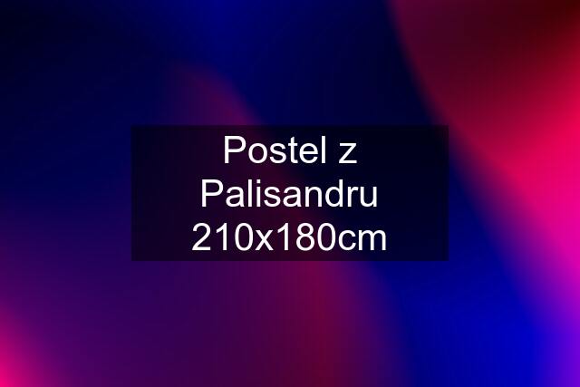 Postel z Palisandru 210x180cm