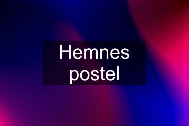 Hemnes postel