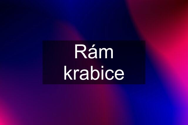 Rám krabice