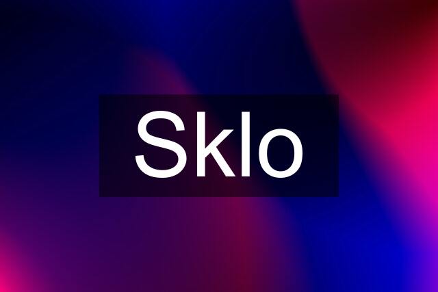 Sklo