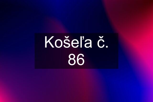 Košeľa č. 86