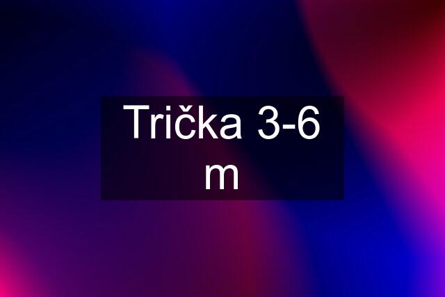 Trička 3-6 m