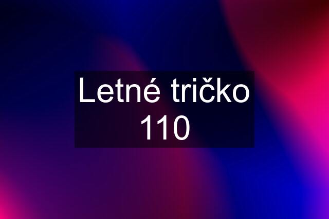 Letné tričko 110