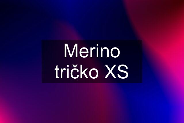 Merino tričko XS