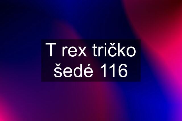 T rex tričko šedé 116